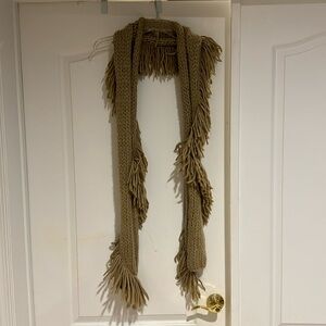 Anthropologie taupe scarf
